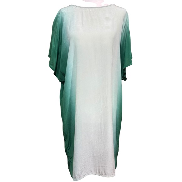 French Connection Dresses & Skirts - French Connection Women's Silk‎ Green Ombre Dress Shift SZ 6